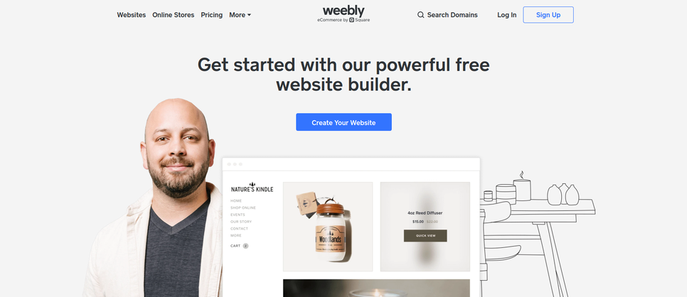 Weebly e-commerce platform website