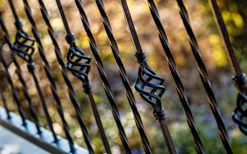 iron wrought fence