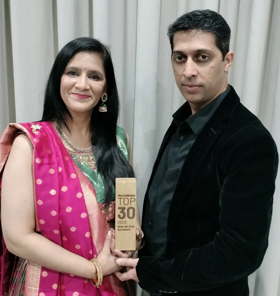 Singh & Singh Accountants with the Procompare's Top 30 award.