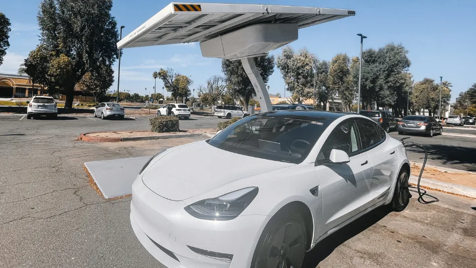 Solar powered EV charging